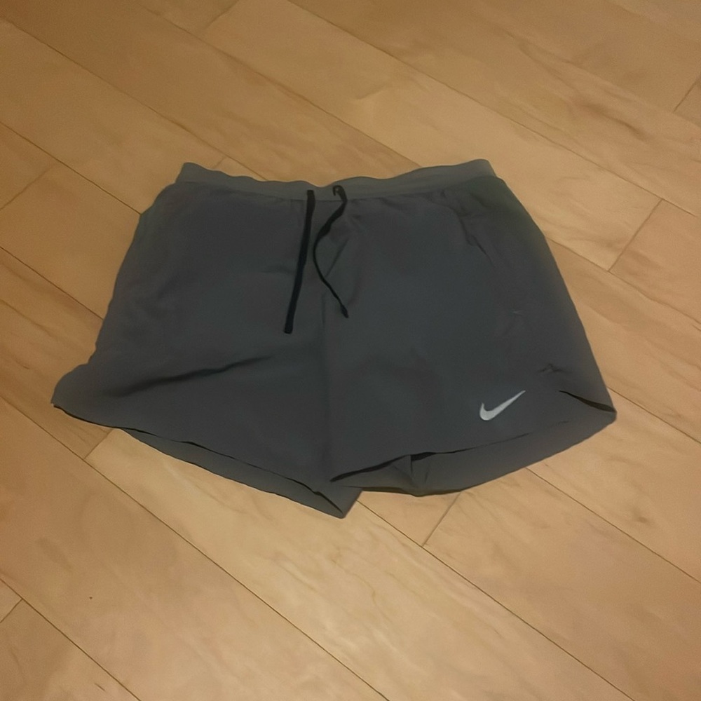 Grey Nike men's running shorts